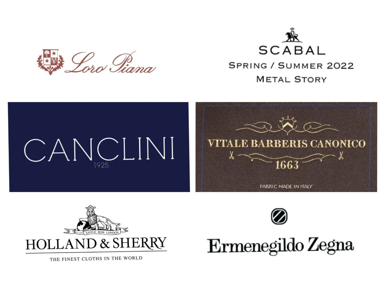 Premium Luxury Fabric Mill Logos