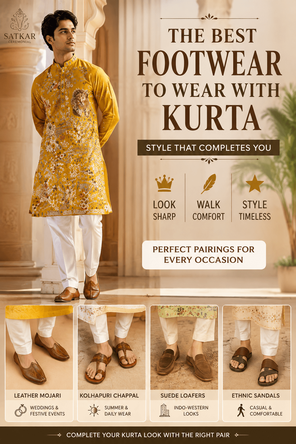 Footwear to Wear with Kurta